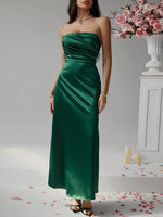 Devine Ruched Tube Maxi Dress - Ladyez