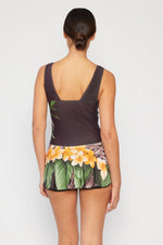 Marina West Swim Full Size Clear Waters Swim Dress in Aloha Brown - Ladyez