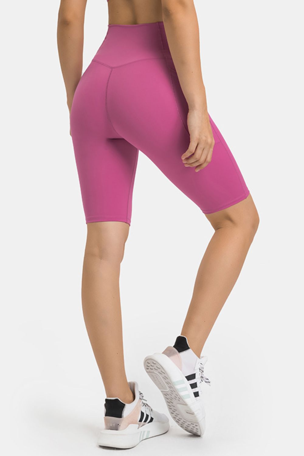 Millennia High Waist Biker Shorts with Pockets - Ladyez