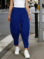 Plus Size Casual Elastic Waist Harem Pants