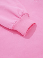 Eyelet Lace Detail Snap Down Sweatshirt