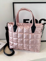 Bubble Textured Tote Crossbody Bag