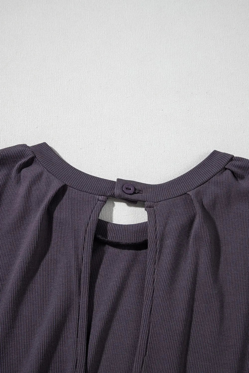 Knit Open Back Cap Sleeve Drawstring Romper - Ladyez