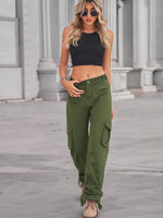 Drawstring Cargo Jeans - Ladyez