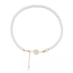 Synthetic Pearl 18K Gold-Plated Resin Pendant Necklace