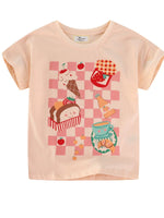 Children's Cartoon Food Short Sleeve T-Shirt