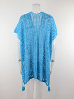 Angel Wings Cutout V-Neck Cover-Up with Tassel - Ladyez