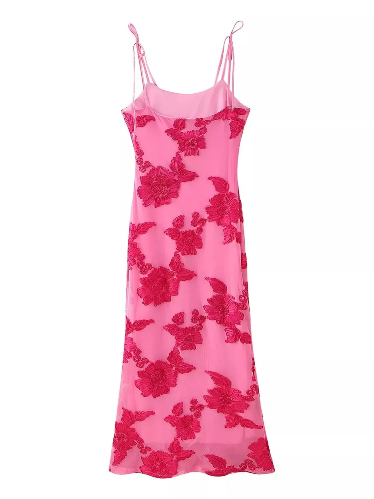 Floral Tie Shoulder Maxi Dress