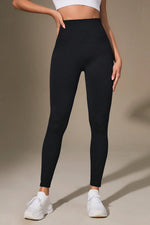 Wide Waistband Sports Leggings - Ladyez