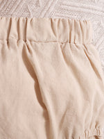 Children's Ruffle Trim Button Front Top and Shorts Set