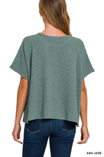 Zenana Cotton Slub Oversize Tee