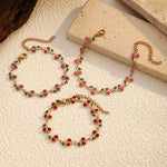 18K Gold-Plated Cherry Charm Bracelet