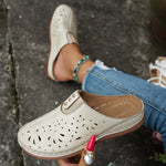 Round Toe Cutout Slip-Ons