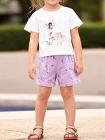 Children's Fairy Top & Floral Shorts Set
