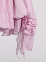 Ruffled Long Sleeve Mini Dress