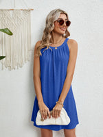 Round Neck Sleeveless Mini Dress