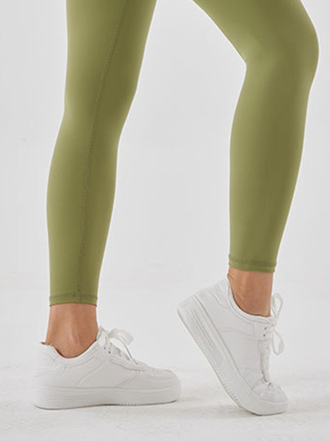 Wide Waistband Sports Leggings - Ladyez