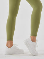 Wide Waistband Sports Leggings - Ladyez