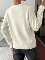 Bow Graphic Round Neck Sweater