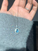 Crystal Teardrop Pendant Necklace