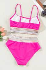 Scoop Neck Spaghetti Strap Two-Piece Swim Set - Ladyez