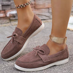 Bow Round Toe Slip-Ons