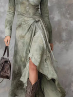 High-Low Long Sleeve Dress