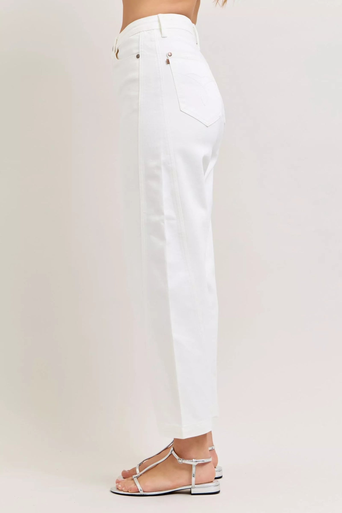 Judy Blue High-Waisted Rigid Magic Panel Barrel Jeans