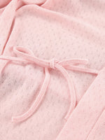 Tie Waist Kimono Sleeve Lounge Nightgown