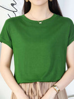 Plus Size Round Neck Short Sleeve T-Shirt