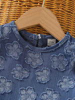 Children's Flower Round Neck Tank and Pants Set