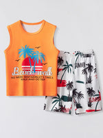 Children's Graphic Tank and Shorts Set