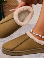 Cozy Faux Fur Lined Slippers - Ladyez