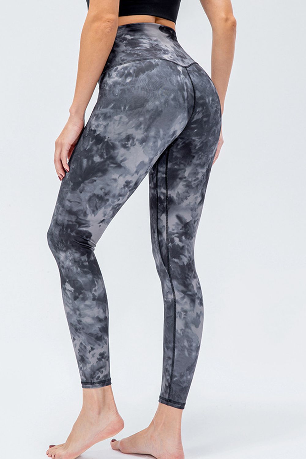 Wide Waistband Slim Fit Active Leggings - Ladyez