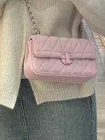 Quilted Flap Chain Crossbody Bag