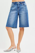 RISEN Raw Hem Slouchy Seamed Jorts