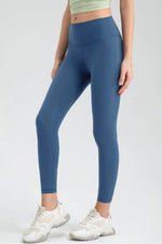 Wide Waistband Slim Fit Active Leggings - Ladyez