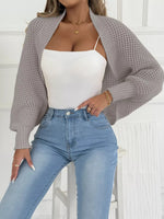 Open Front Batwing Sleeve Cardigan