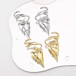 Heart-Shaped Twisted Wire Earrings