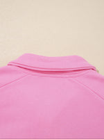 Eyelet Lace Detail Snap Down Sweatshirt