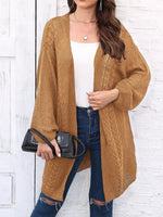 Open Front Long Sleeve Cardigan
