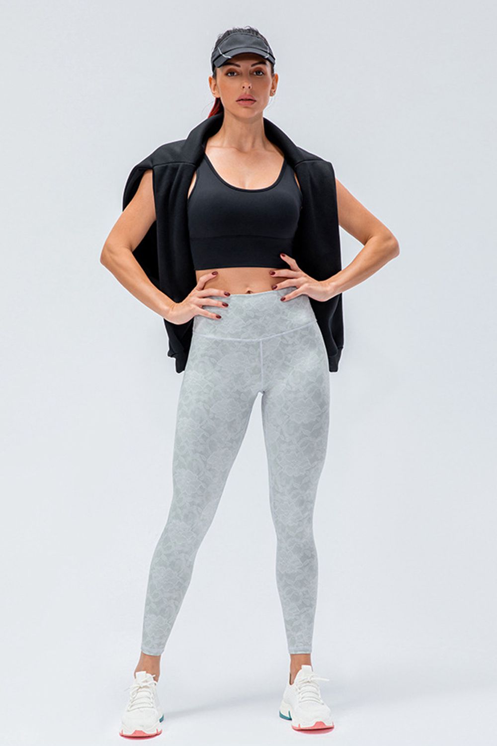 Wide Waistband Slim Fit Active Leggings - Ladyez