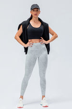 Wide Waistband Slim Fit Active Leggings - Ladyez