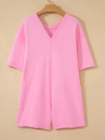 Casual Loose Half Sleeve Romper