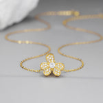 925 Sterling Silver Clover Pendant Necklace