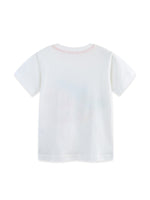 Children's Racing Car Graphic Round Neck T-Shirt