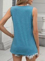 Classic V-Neck Sleeveless Tank Top - Ladyez