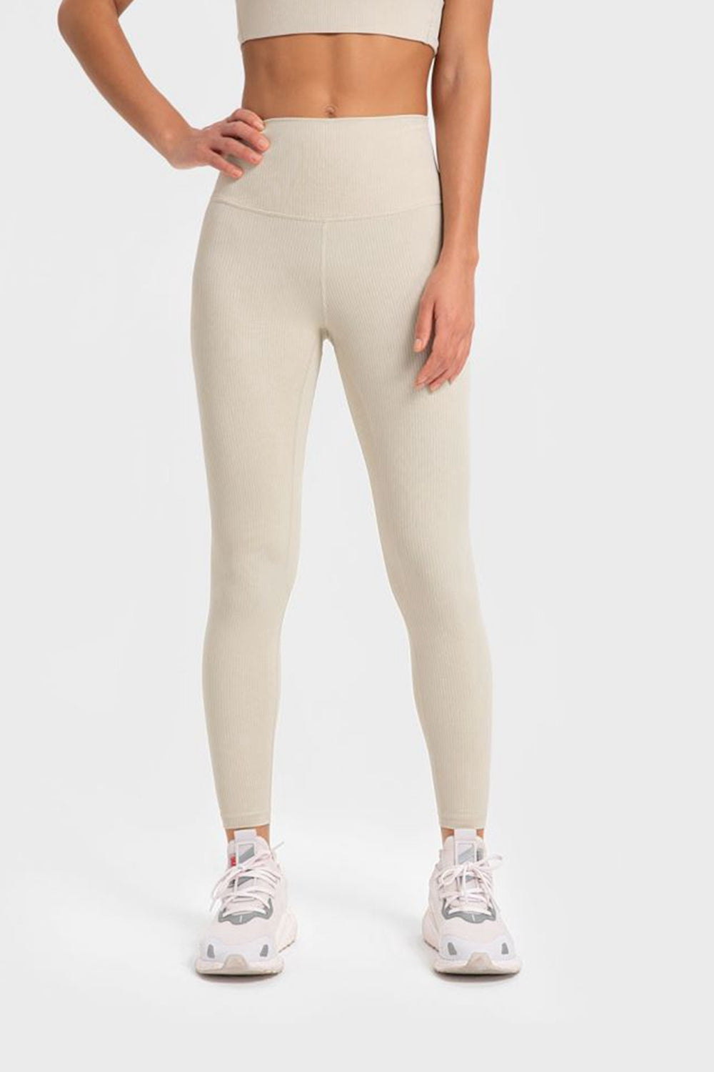 Millennia Highly Stretchy Wide Waistband Yoga Leggings - Ladyez