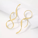 Alloy Spiral Drop Earrings