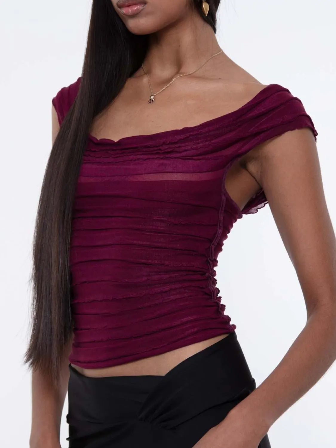 Ruched Solid Tank - Ladyez